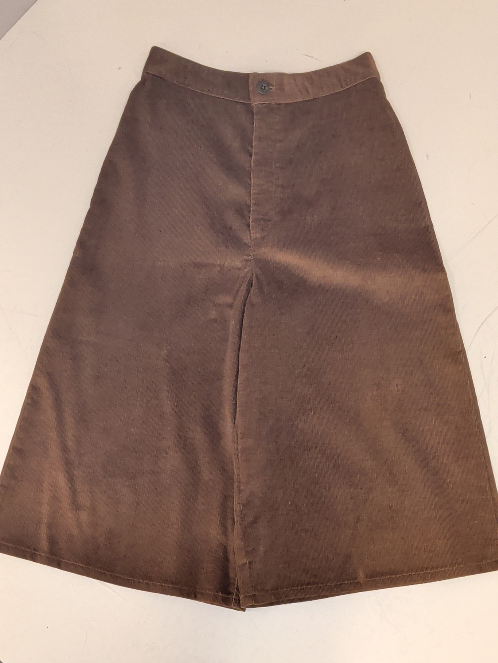 Levi's Vintage Corduroy Culottes Brown Gaucho Knickers Mark 9 See Measurements - Picture 10 of 10